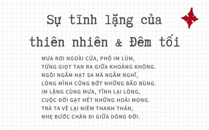 Sự tĩnh lặng của thiên nhiên & Đêm tối